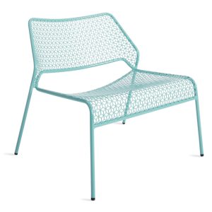 BluDot Hot Mesh Lounge Chair-Aqua