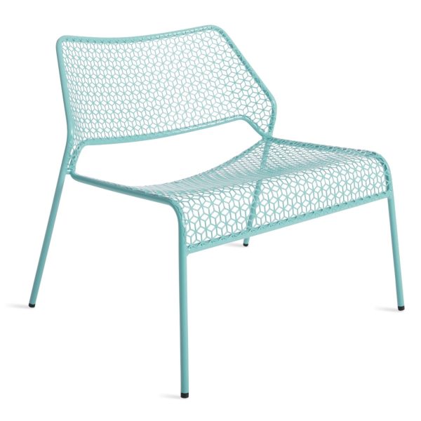 BluDot Hot Mesh Lounge Chair-Aqua